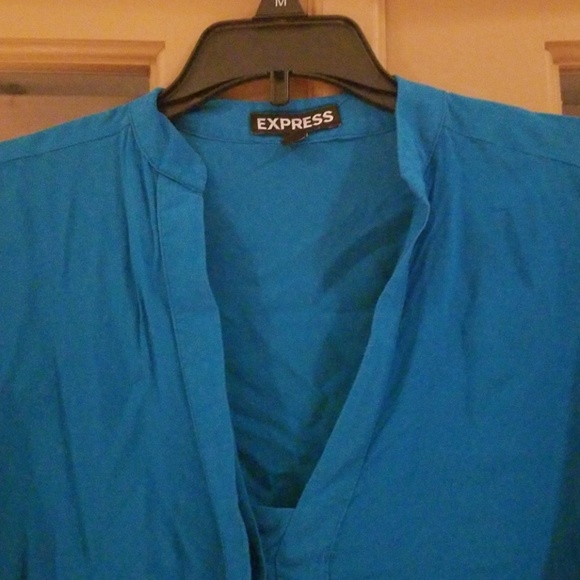 Express turquoise blouse XS EUC - Picture 5 of 5